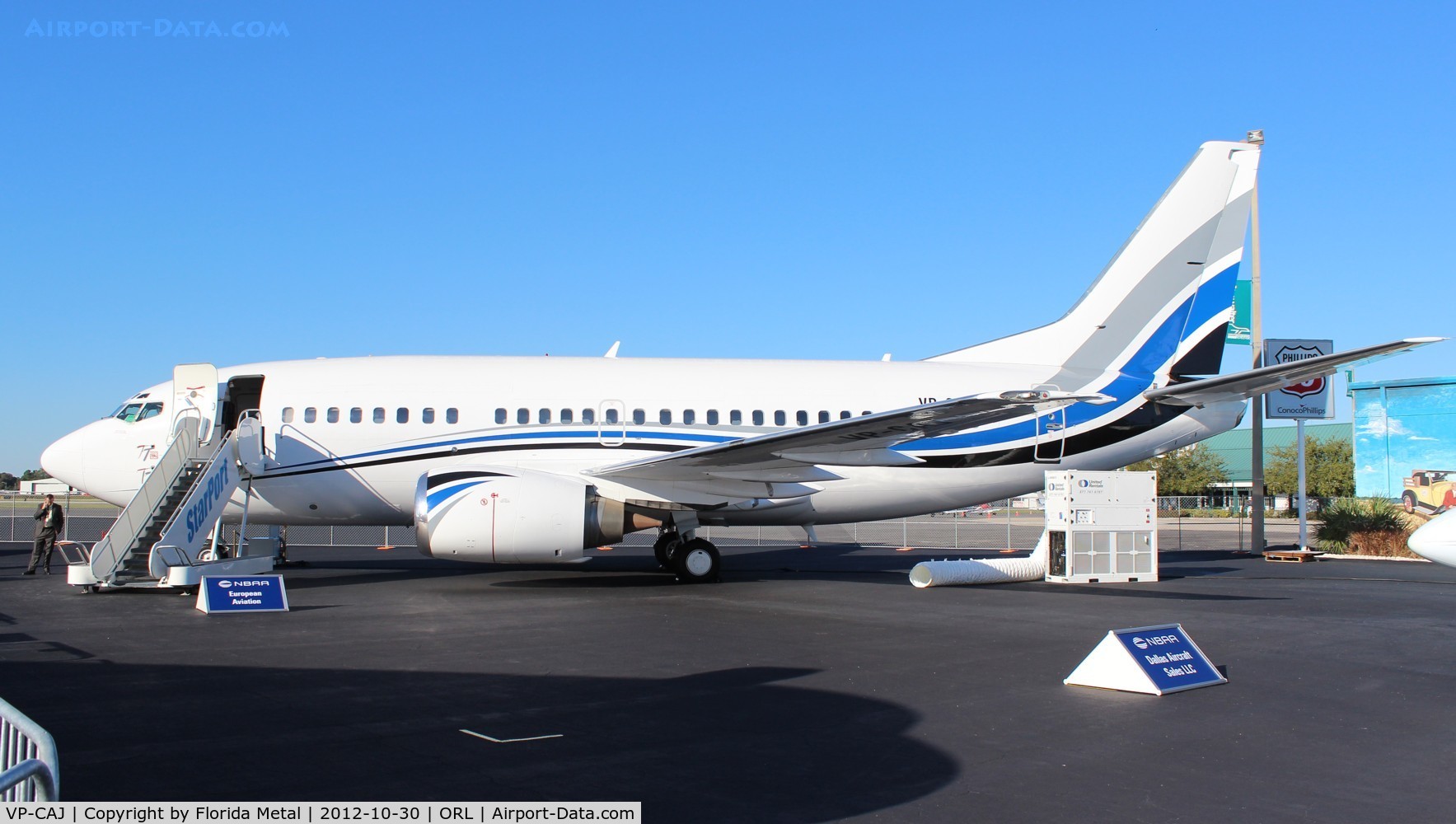 VP-CAJ, 1992 Boeing 737-505 C/N 24648, Private 737-500 at NBAA