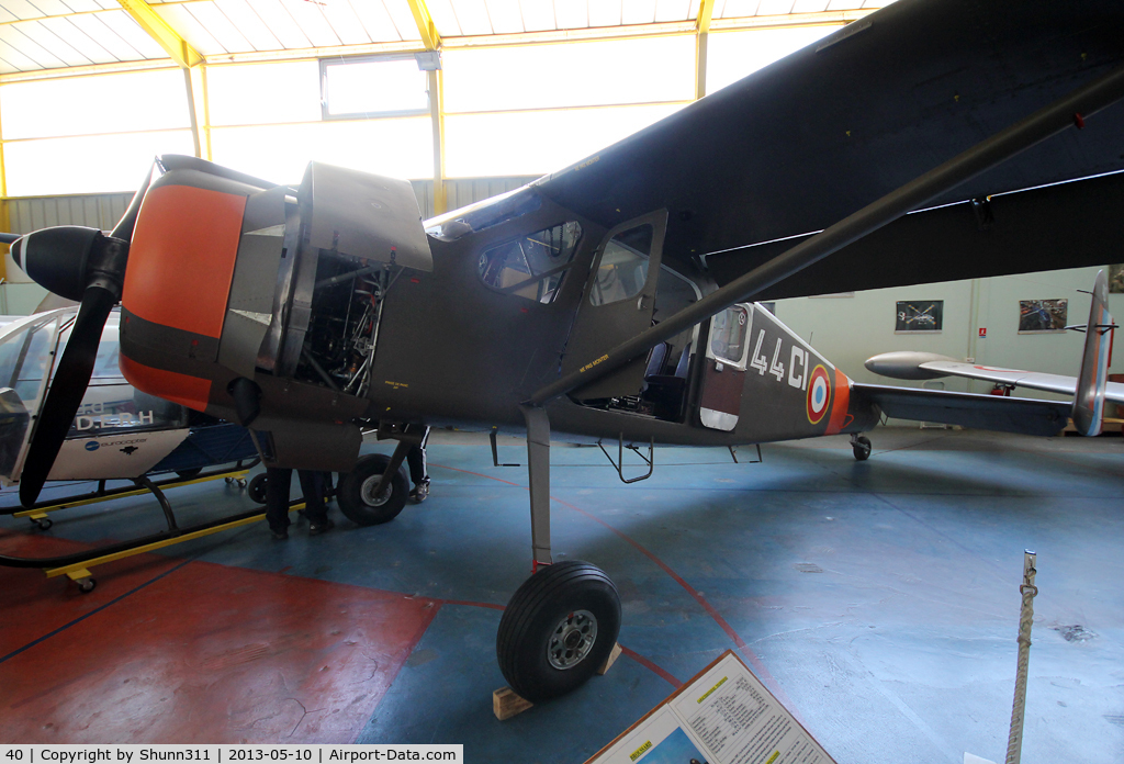 40, 1952 Max Holste MH.1521M Broussard C/N 40, Preserved inside St-Victoret Museum... Was pole mounted at Narbonne Air Force base since March 1992 and ferried here since October 2011... Restored since ;)