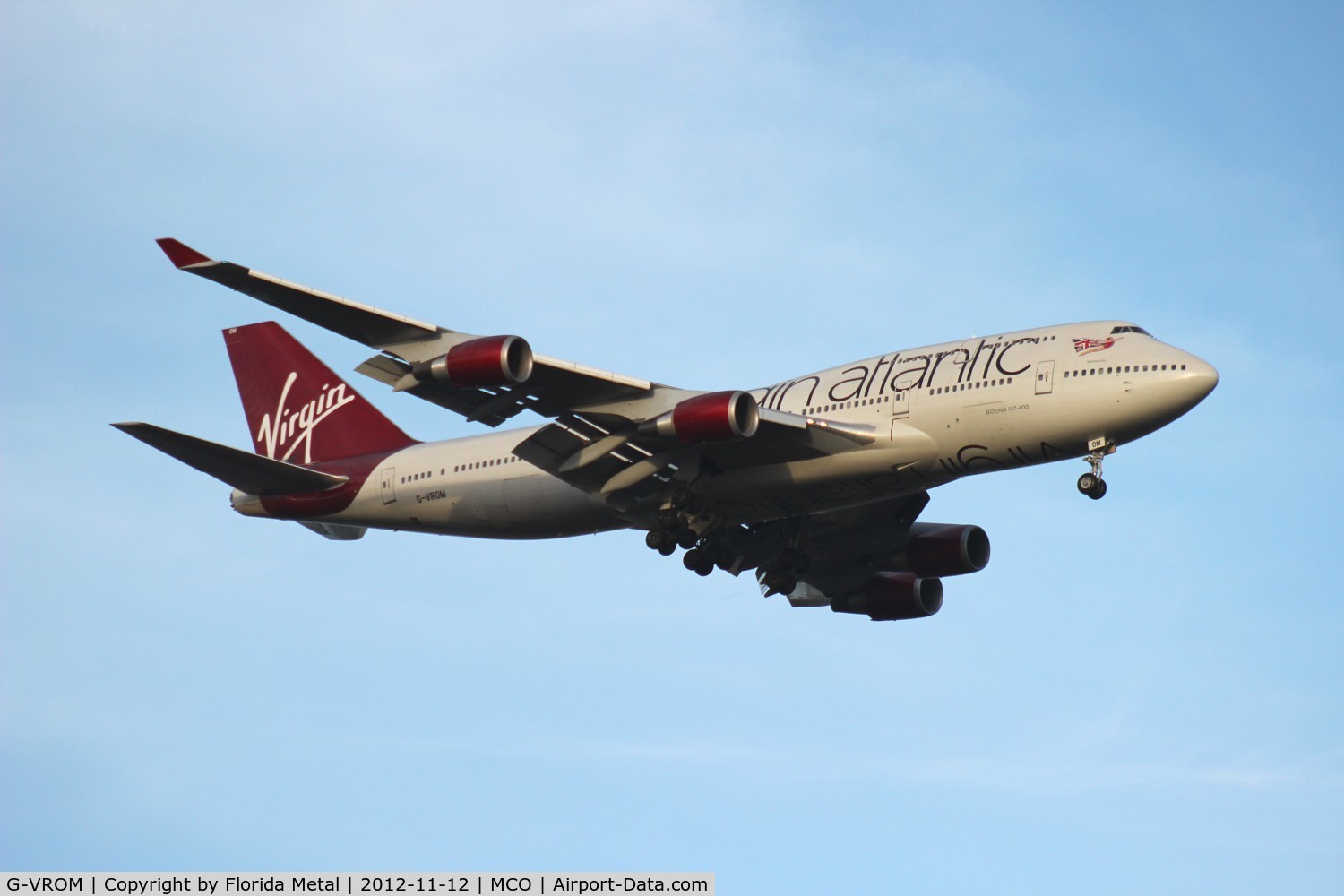 G-VROM, 2001 Boeing 747-443 C/N 32339, Virgin 747-400