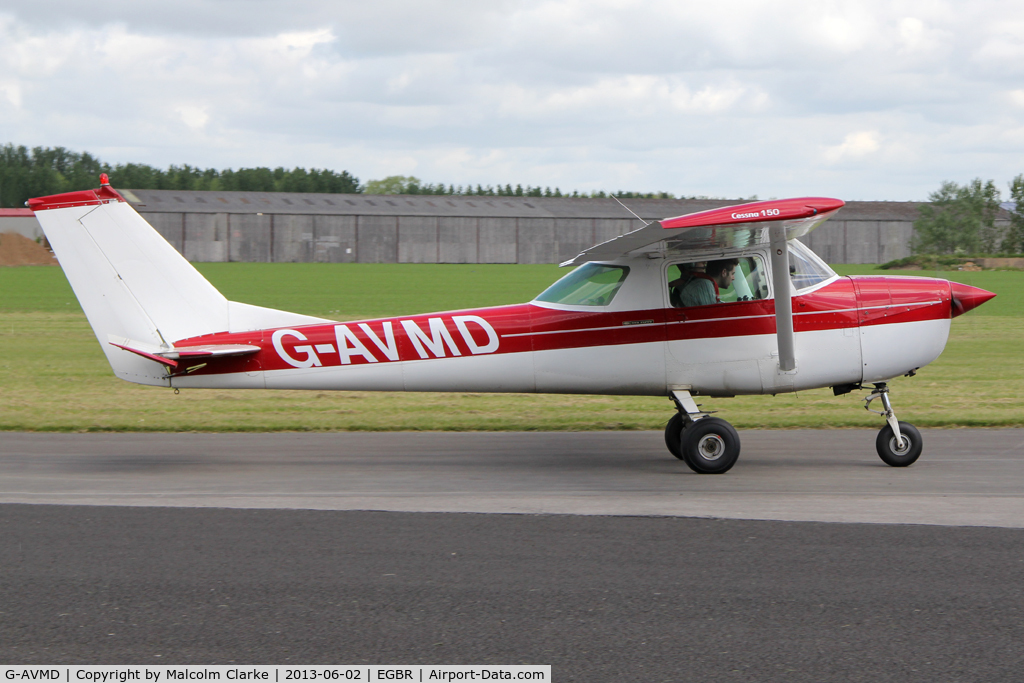 G-AVMD, 1966 Cessna 150G C/N 150-65504, Cessna 150G at The Real Aeroplane Club's Jolly June Jaunt, Breighton Airfield, 2013.