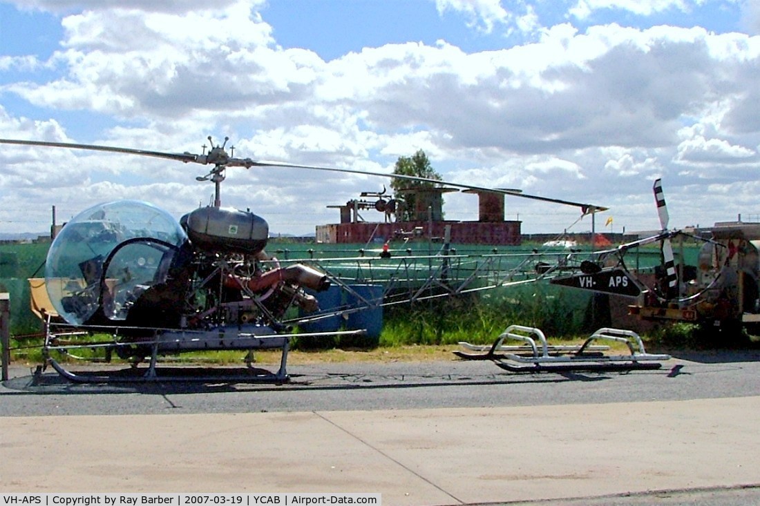 VH-APS, 1966 Bell 47G-3B-1 Sioux C/N 6567, Bell 47G-3B-1 [6567] Caboolture~VH 19/03/2007
