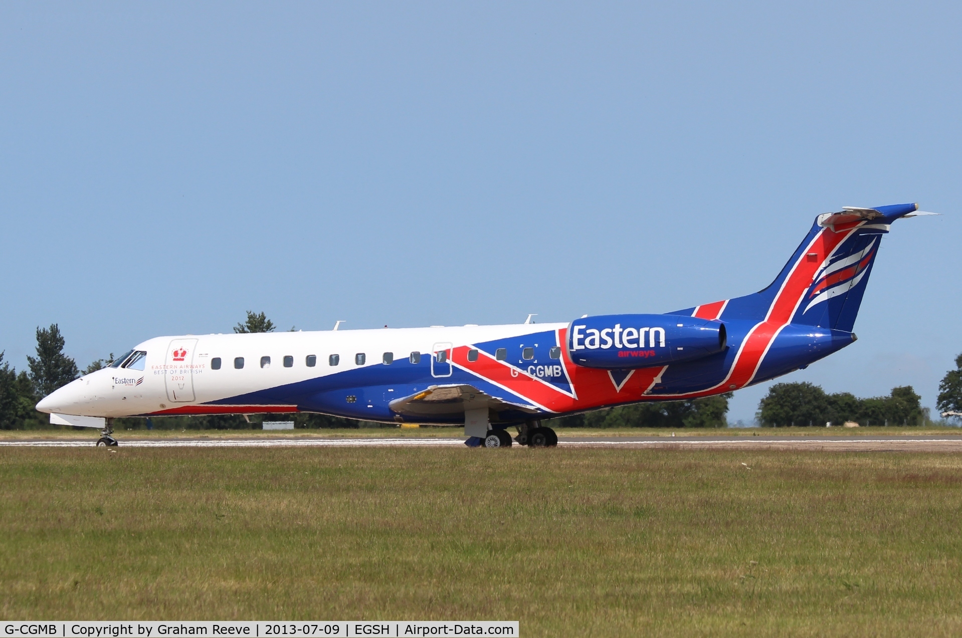 G-CGMB, 2000 Embraer ERJ-135ER (EMB-135ER) C/N 145189, About to depart on run way 09.
