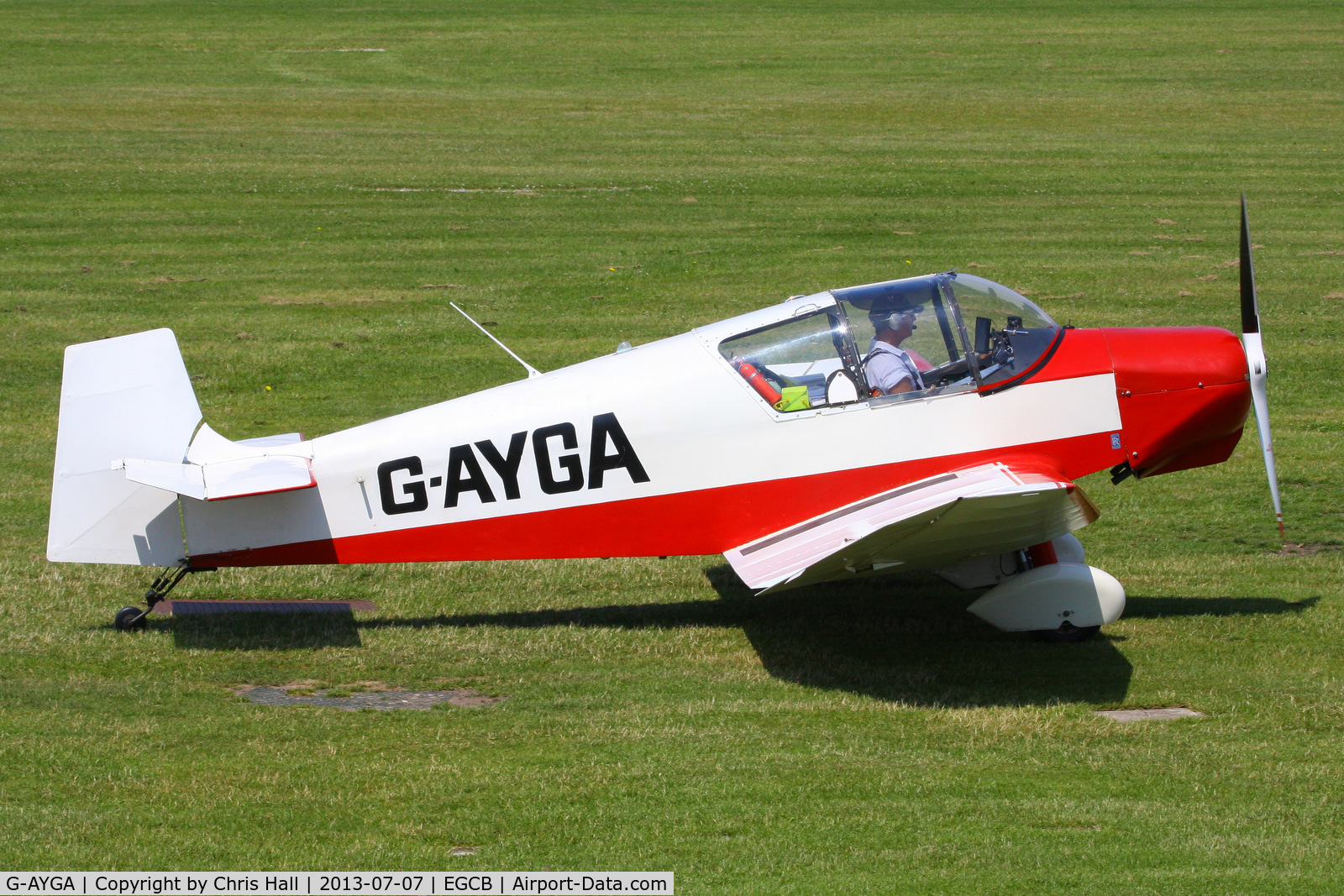 G-AYGA, 1956 SAN Jodel D-117 C/N 436, at the Barton open day and fly in