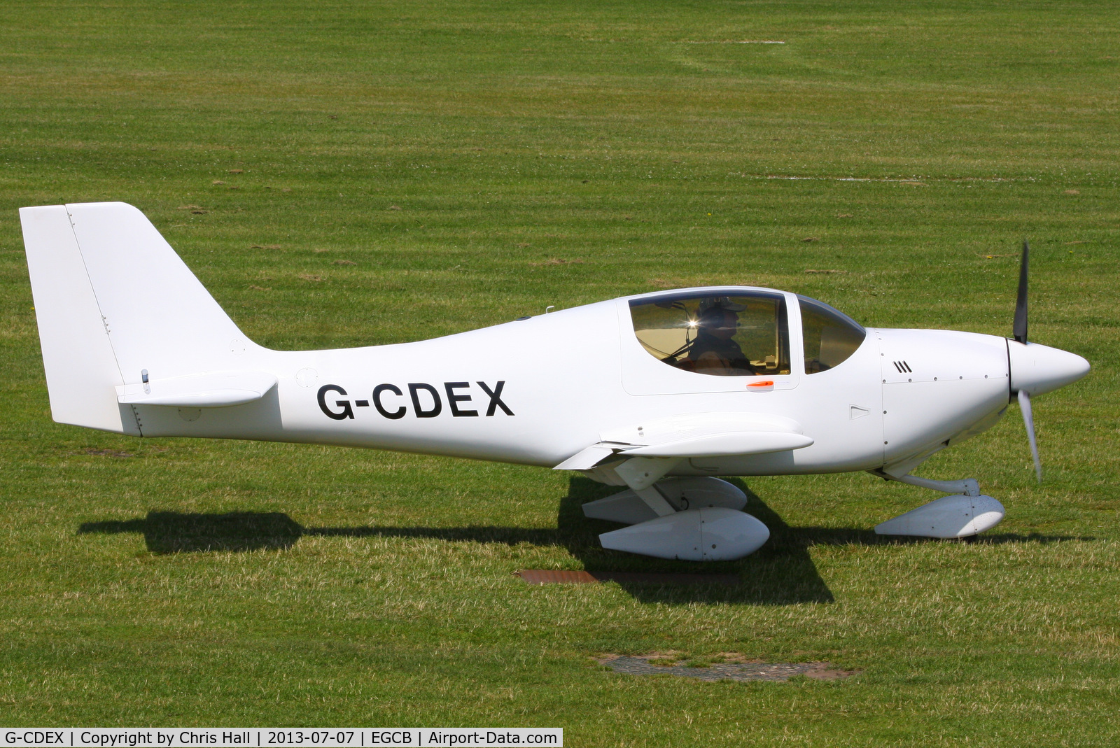 G-CDEX, 2004 Europa Tri Gear C/N PFA 247-12507, at the Barton open day and fly in