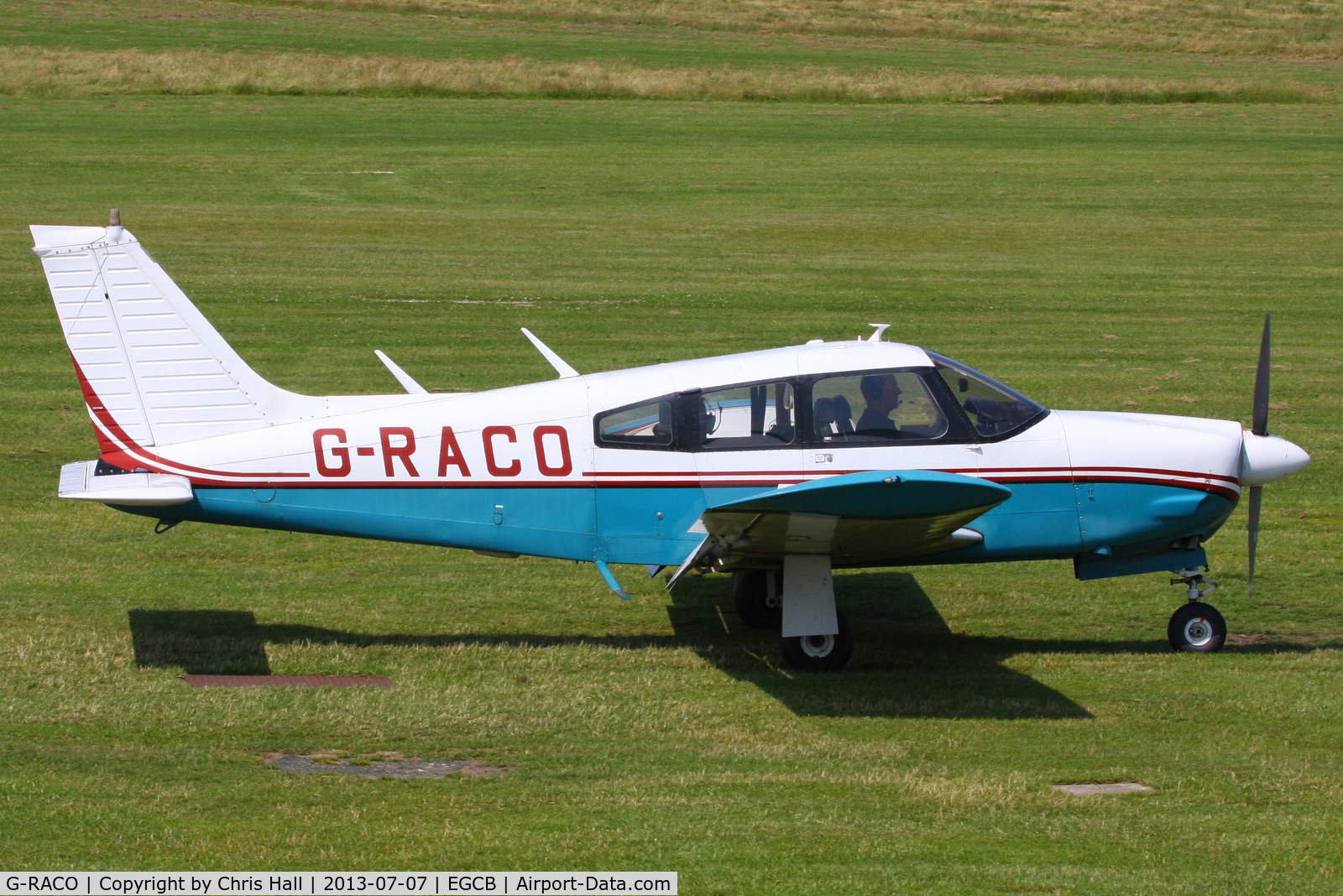 G-RACO, 1975 Piper PA-28R-200 Cherokee Arrow C/N 28R-7535300, at the Barton open day and fly in