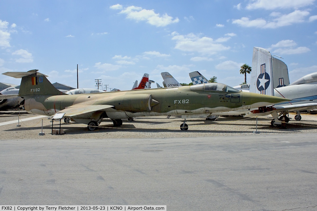 FX82, 1965 Lockheed F-104G Starfighter C/N 683-9140, At Planes of Fame Museum , Chino , California