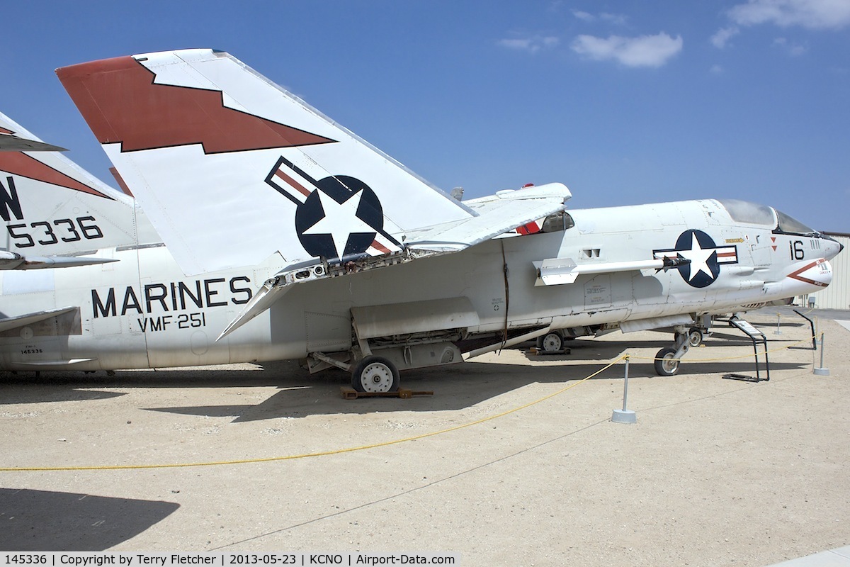 145336, Vought TF-8A Crusader C/N 260, At Planes of Fame Museum , Chino , California