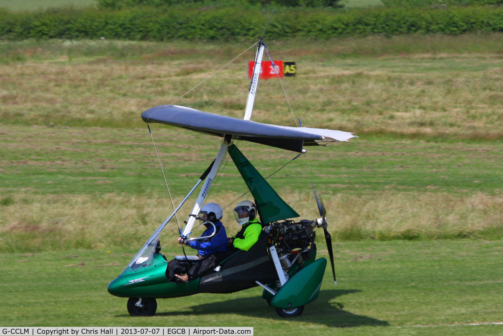 G-CCLM, 2003 Mainair Pegasus Quik C/N 7986, at the Barton open day and fly in