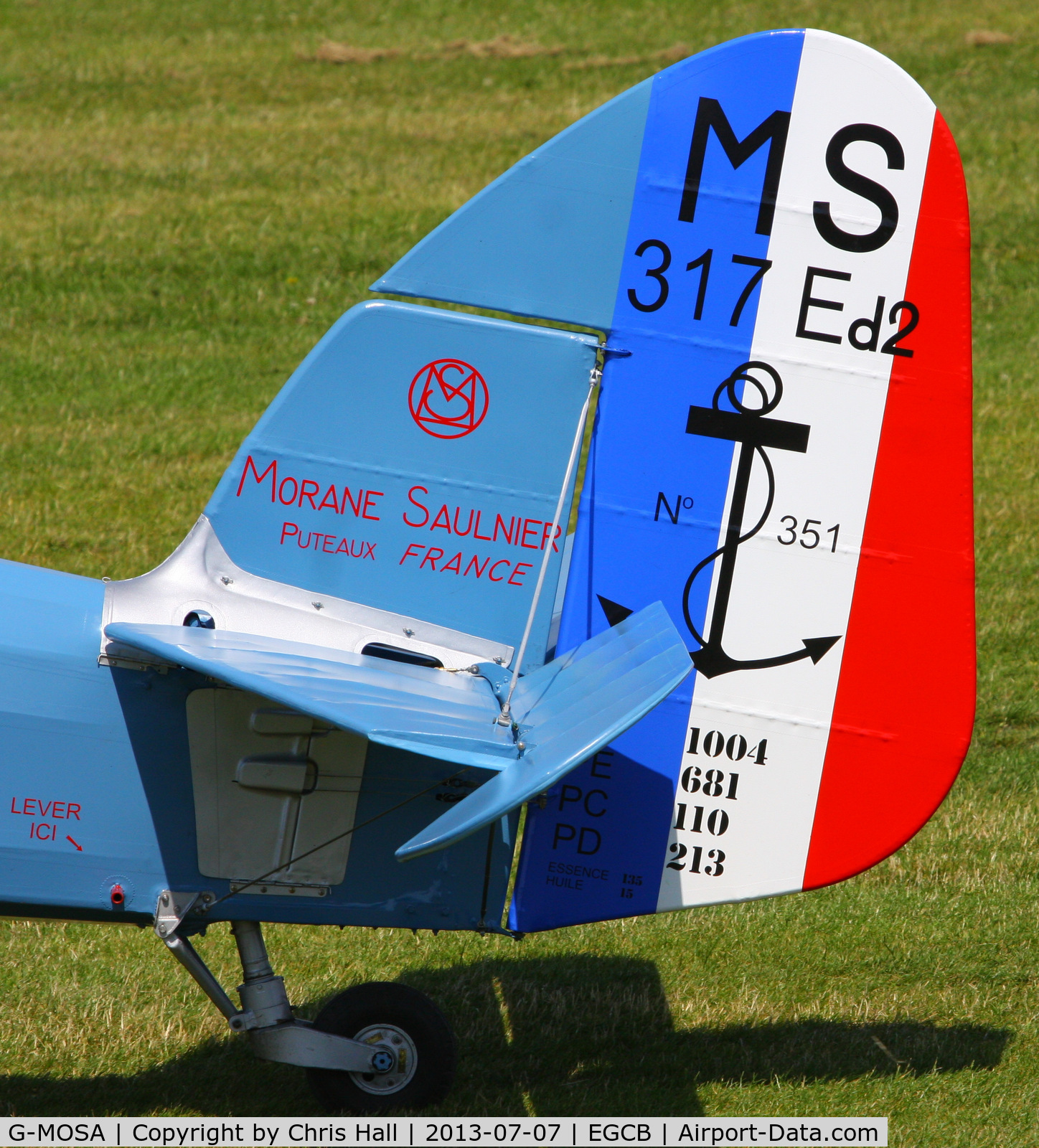 G-MOSA, 1952 Morane-Saulnier MS.317 C/N 351, Morane-Saulnier MS.317