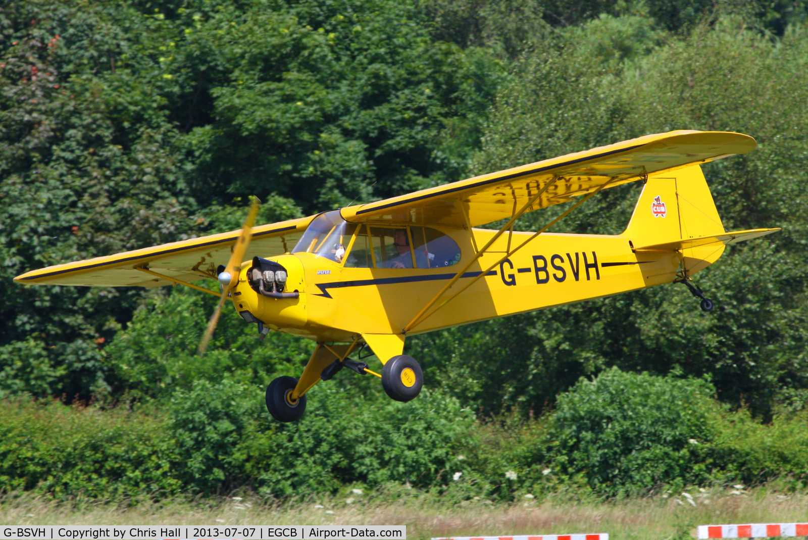 G-BSVH, 1946 Piper J3C-65 Cub Cub C/N 15360, at the Barton open day and fly in