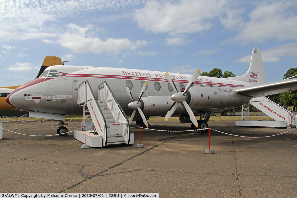 G-ALWF, 1952 Vickers Viscount 701 C/N 005, Vickers 701 Viscount, Duxford Aviation Society, Duxford Airfield, July 2013.