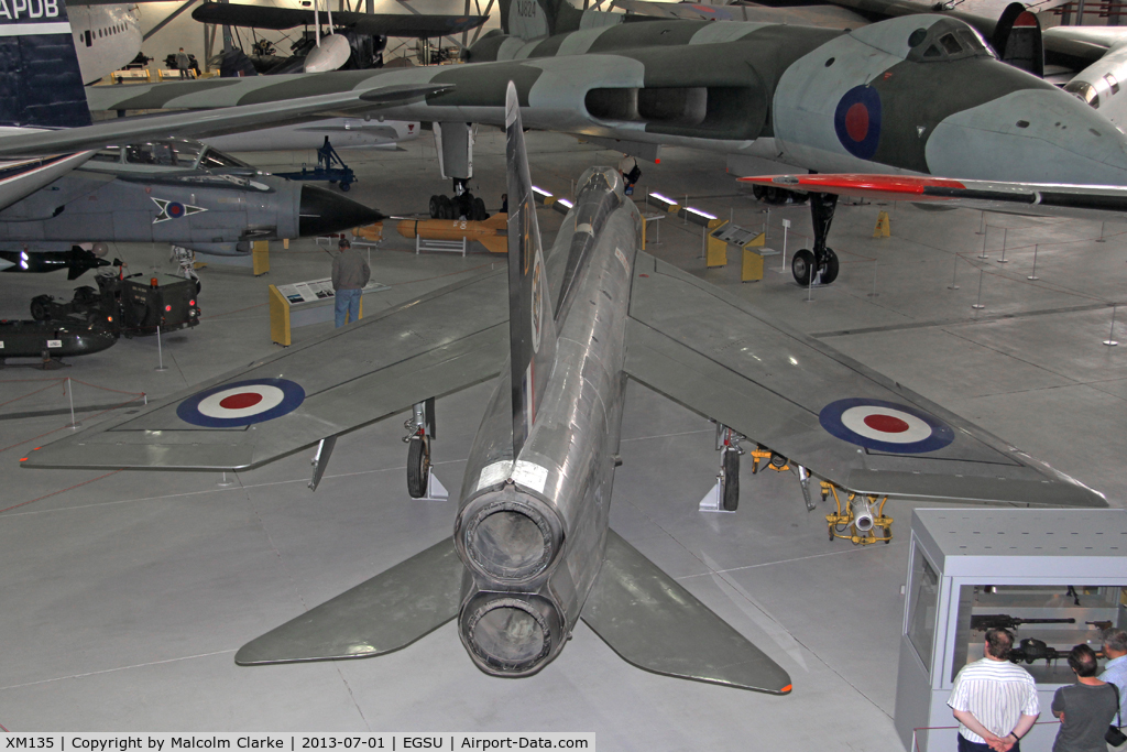 XM135, 1959 English Electric Lightning F.1 C/N 95031, English Electric Lightning F.1. In AirSpace, Imperial War Museum Duxford, July 2013.