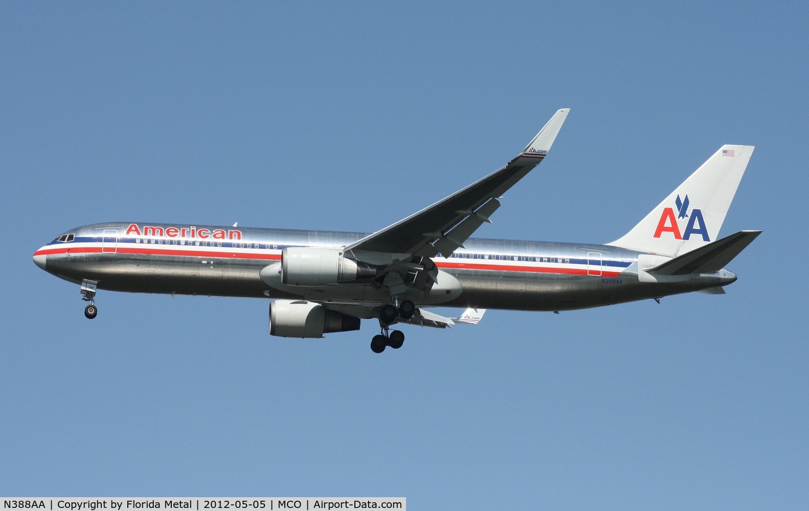 N388AA, 1994 Boeing 767-323 C/N 27448, American 767-300