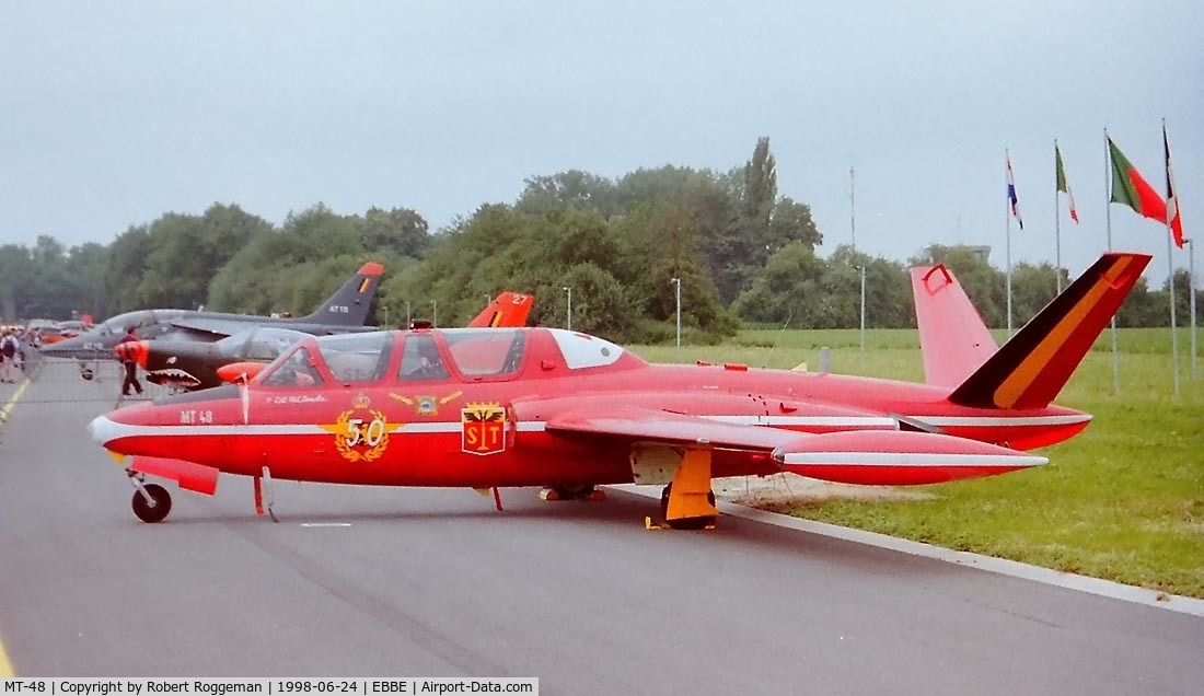 MT-48, Fouga CM-170R Magister C/N 204, RED DEVILS colors.Badge 50 years.Now preserved.