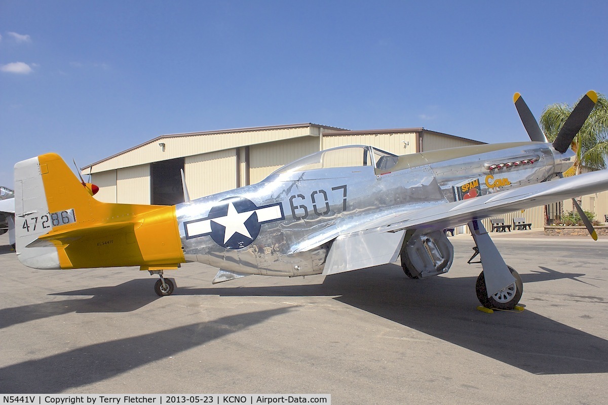 N5441V, 1961 North American F-51D Mustang C/N 45-11582, At Planes of Fame Museum , Chino California