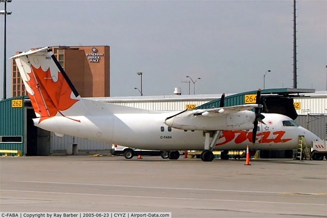 C-FABA, 1988 De Havilland Canada DHC-8-102 Dash 8 C/N 092, De Havilland Canada DHC-8-102 Dash 8 [092] (Air Canada Jazz) Toronto~C 23/06/2005