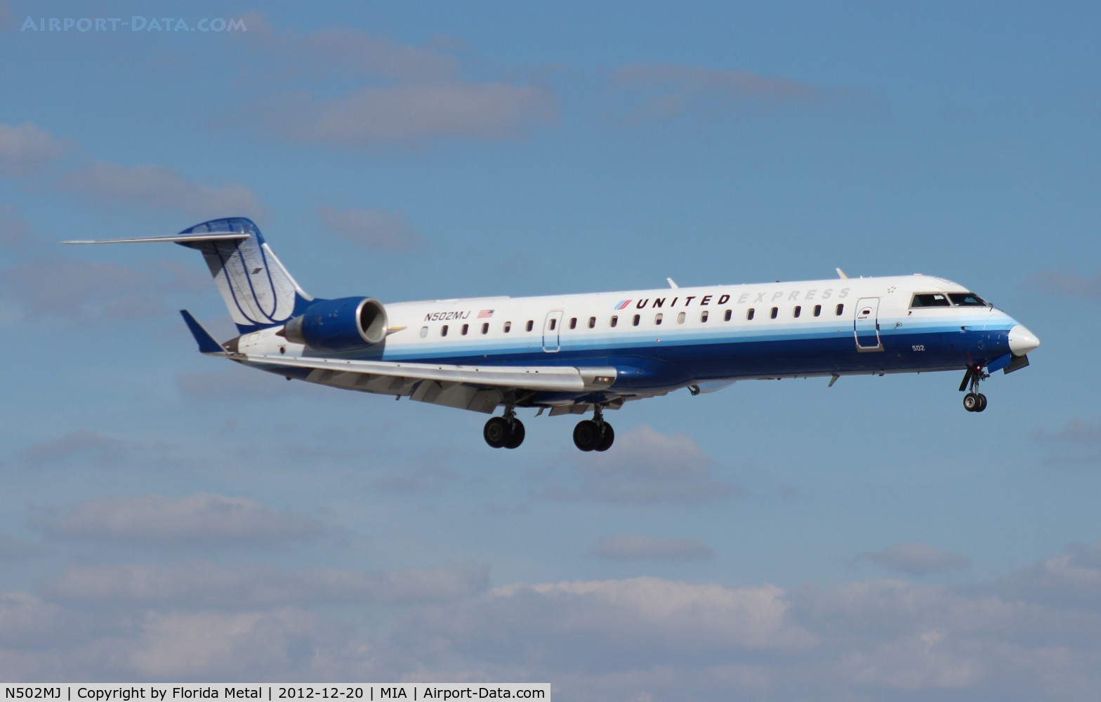 N502MJ, 2002 Bombardier CRJ-700 (CL-600-2C10) Regional Jet C/N 10050, United Express CRJ-700