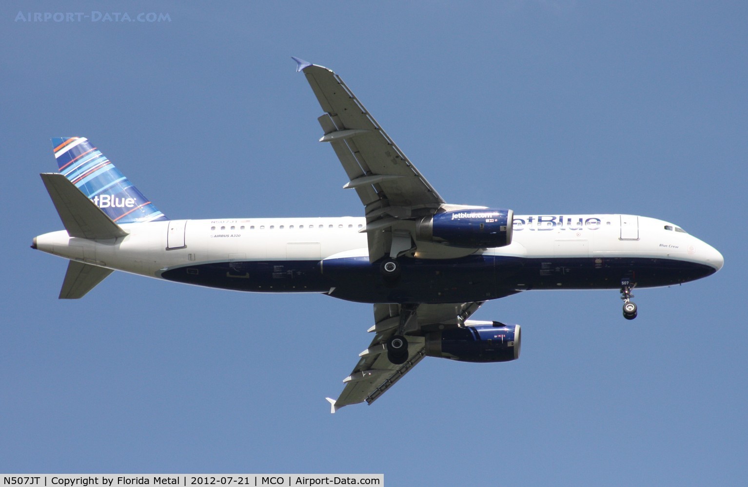 N507JT, 2000 Airbus A320-232 C/N 1240, Jet Blue A320