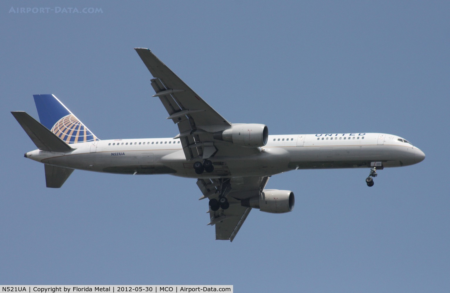 N521UA, 1990 Boeing 757-222 C/N 24891, United 757-200