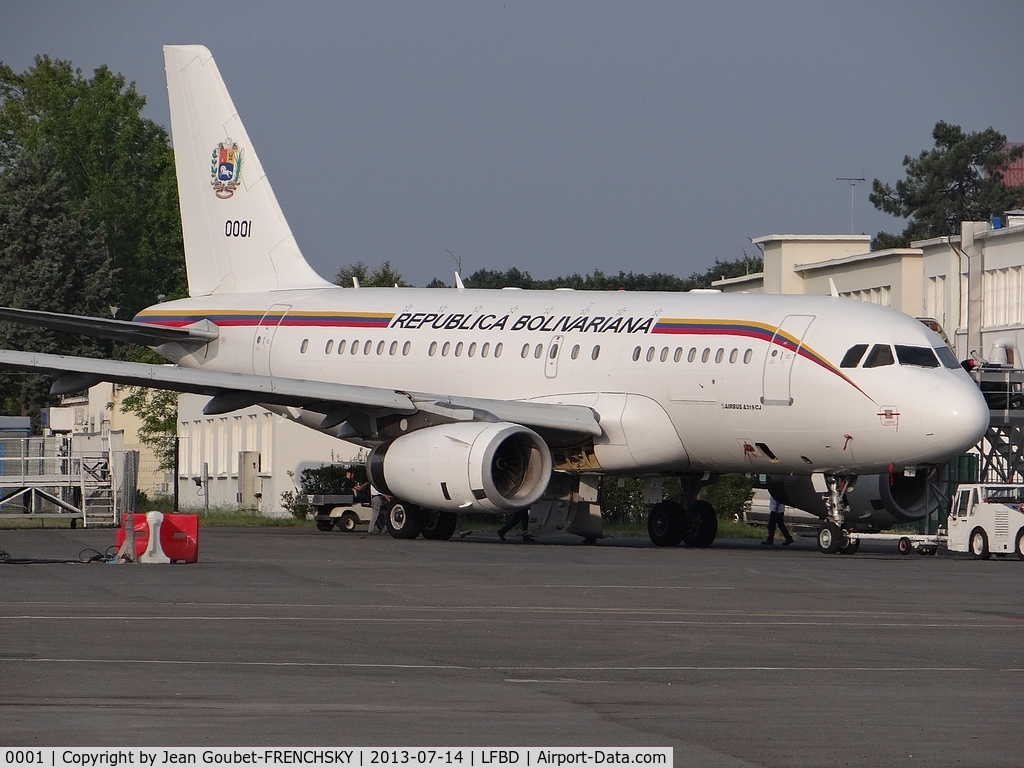 0001, 2001 Airbus ACJ319 (A319-133/CJ) C/N 1468, Republica Bolivariana