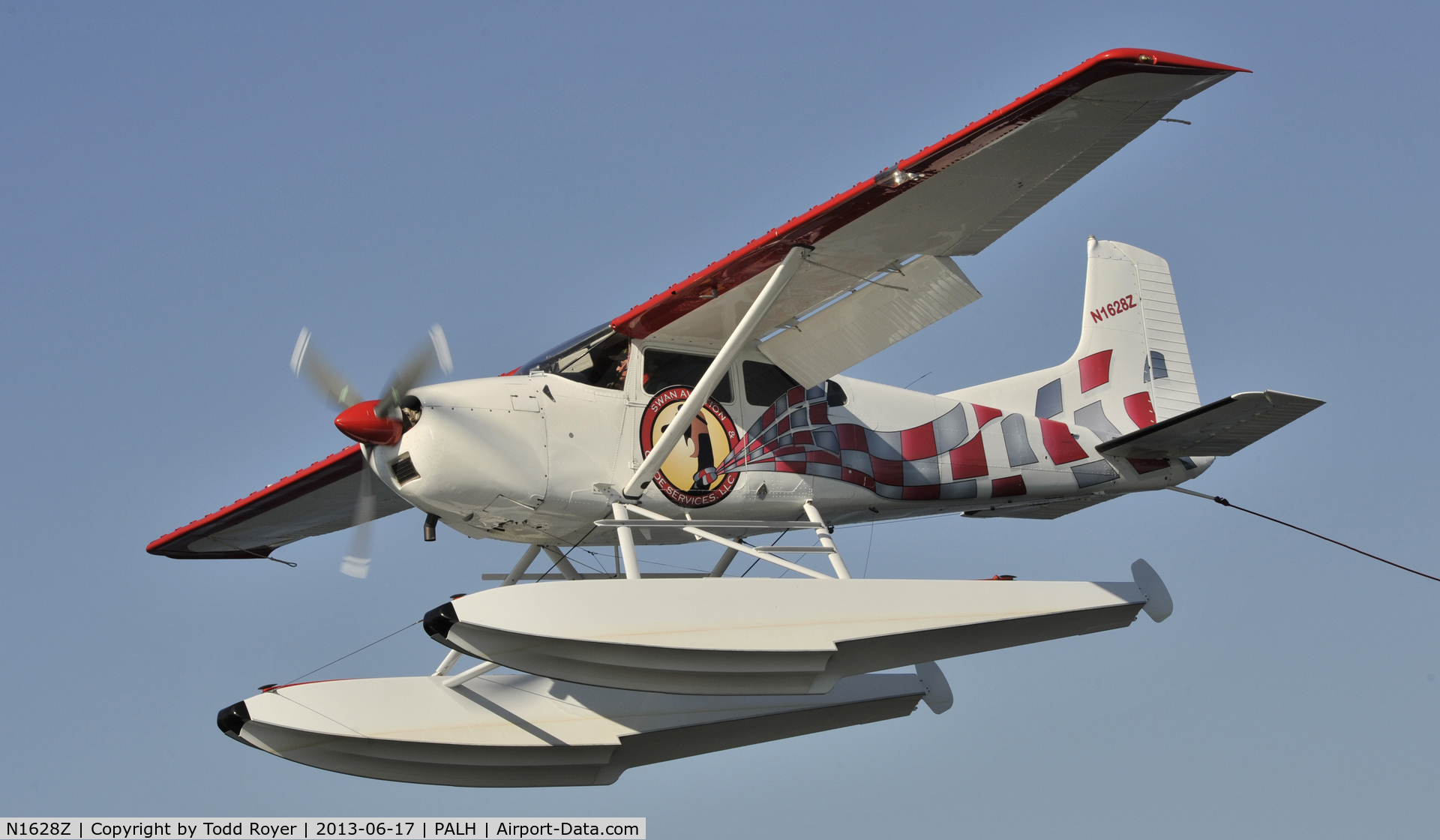 N1628Z, 1962 Cessna 185A Skywagon C/N 185-0428, Landing at Lake Hood