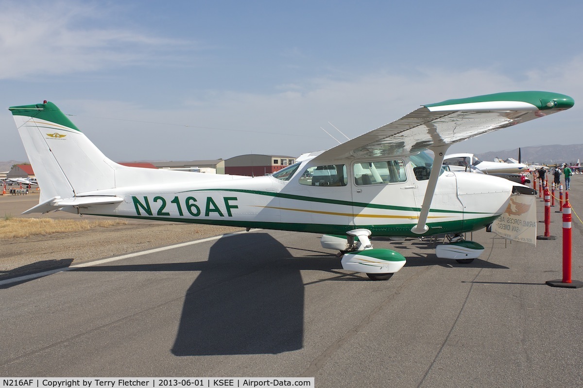 N216AF, 1980 Cessna 172P C/N 17274165, At 2013 Wings Over Gillespie Airshow , San Diego , California