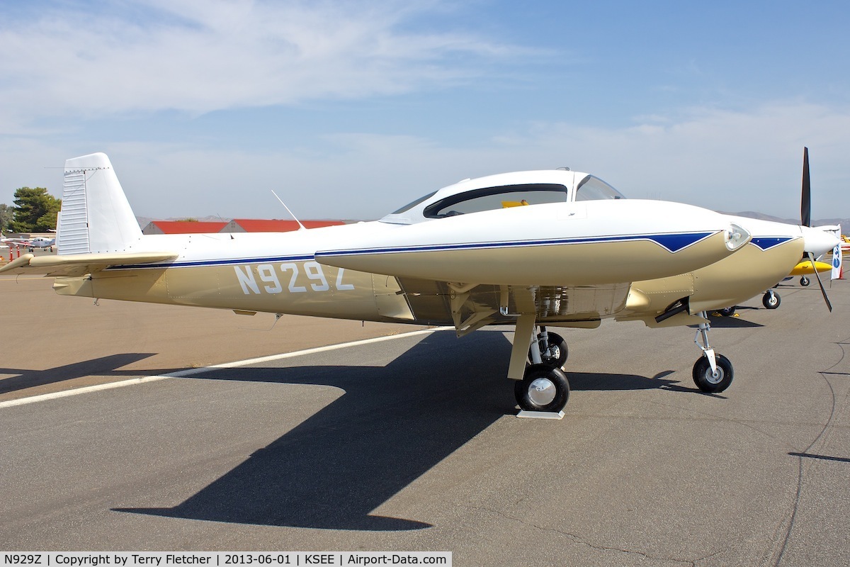 N929Z, 1948 Ryan Navion A C/N NAV-4-1266, At 2013 Wings Over Gillespie Airshow , San Diego , California