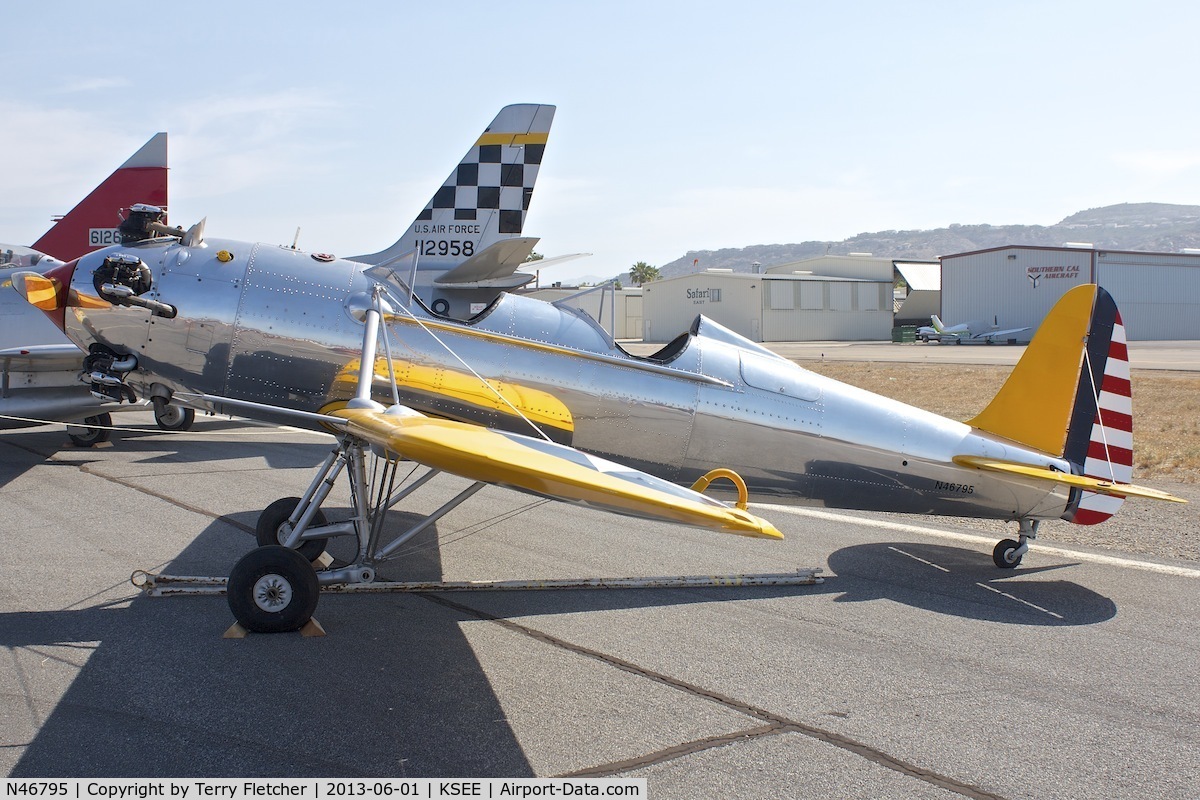 N46795, 1942 Ryan Aeronautical ST3KR C/N 1721, At 2013 Wings Over Gillespie Airshow , San Diego , California