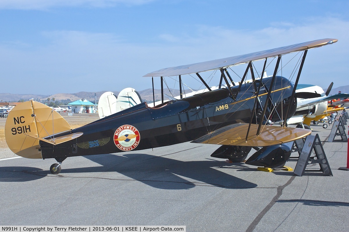 N991H, 1929 Waco JYM C/N D-3, At 2013 Wings Over Gillespie Airshow in San Diego , California