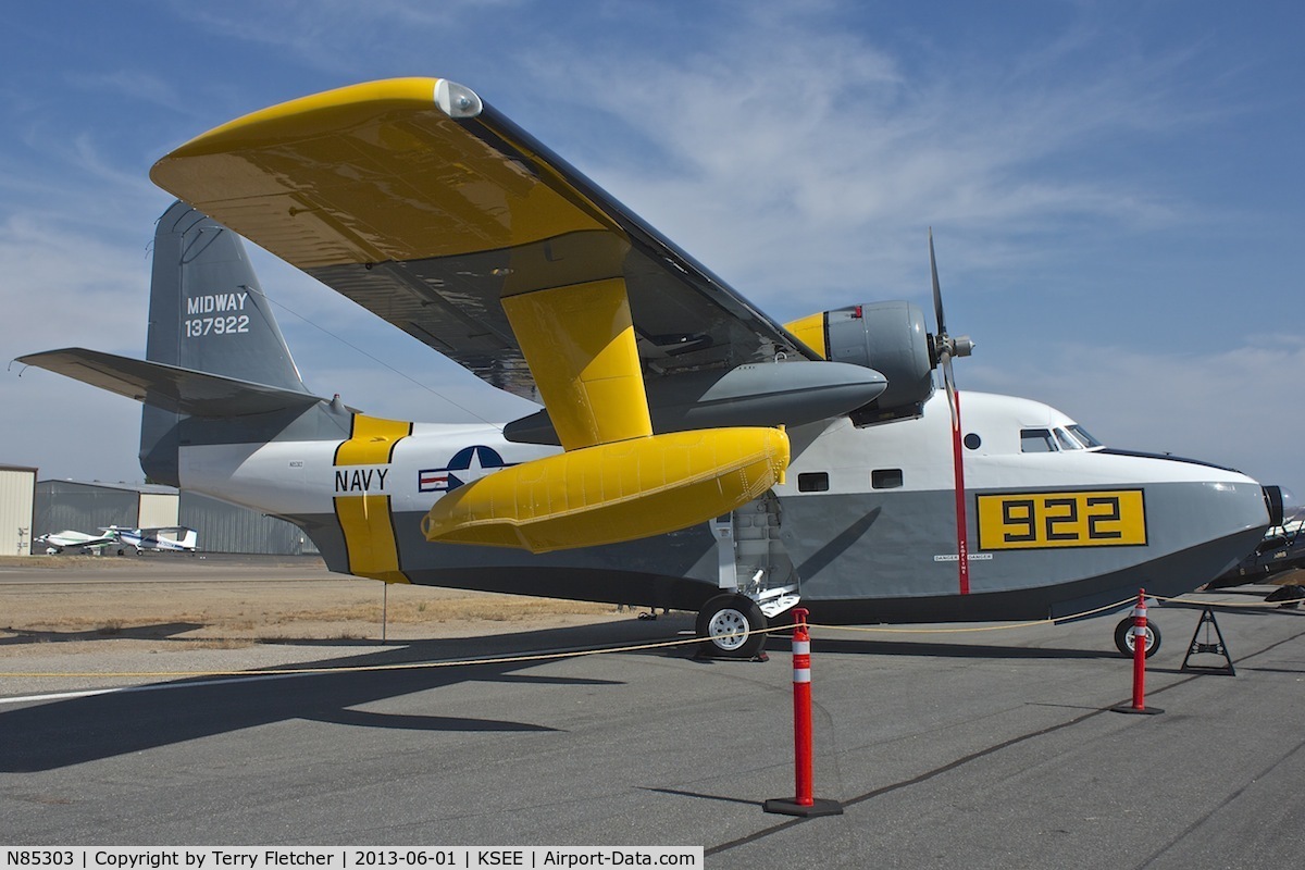 N85303, 1951 Grumman HU-16B Albatross C/N G-186, At 2013 Wings Over Gillespie Airshow in San Diego , California