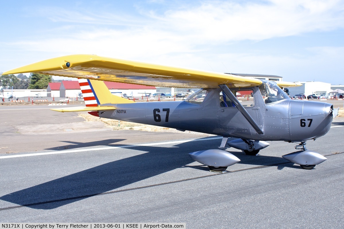 N3171X, 1966 Cessna 150G C/N 15064571, At 2013 Wings Over Gillespie Airshow in San Diego , California