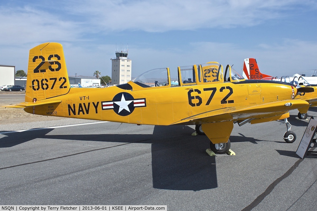 N5QN, 1955 Beech-nogle D-45 C/N BG-6, At 2013 Wings Over Gillespie Airshow in San Diego , California