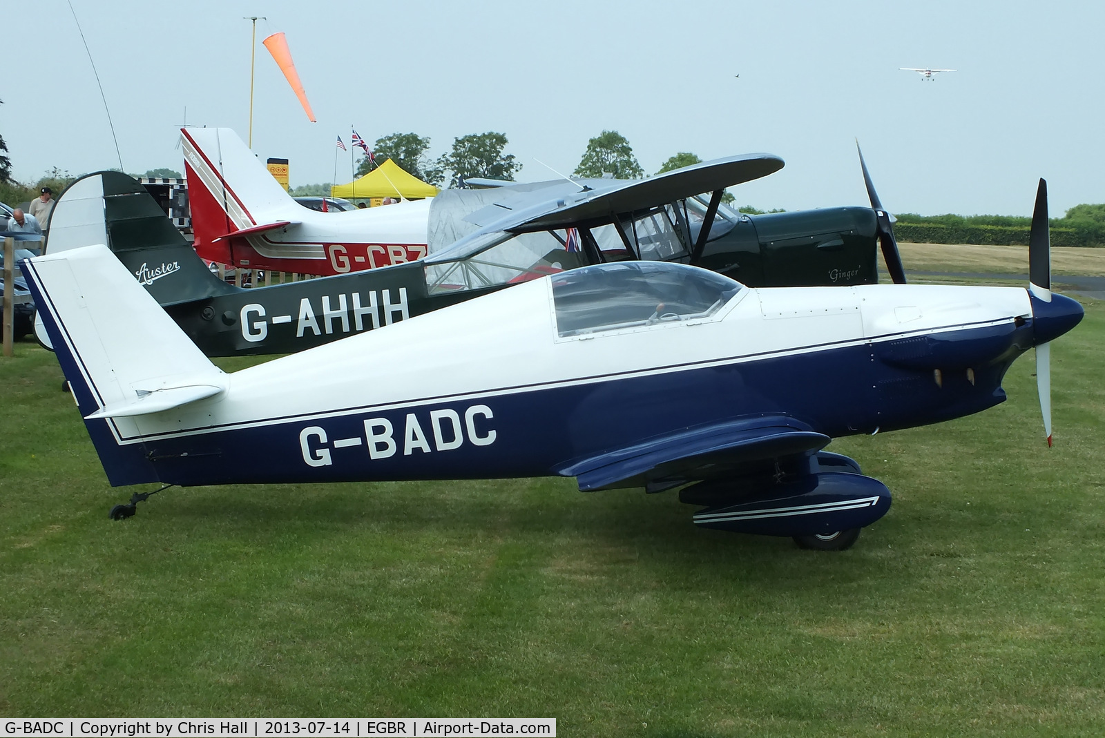 G-BADC, 1980 Rollason Beta B2A C/N PFA 002-10140, at the Real Aeroplane Club's Wings & Wheels fly-in, Breighton