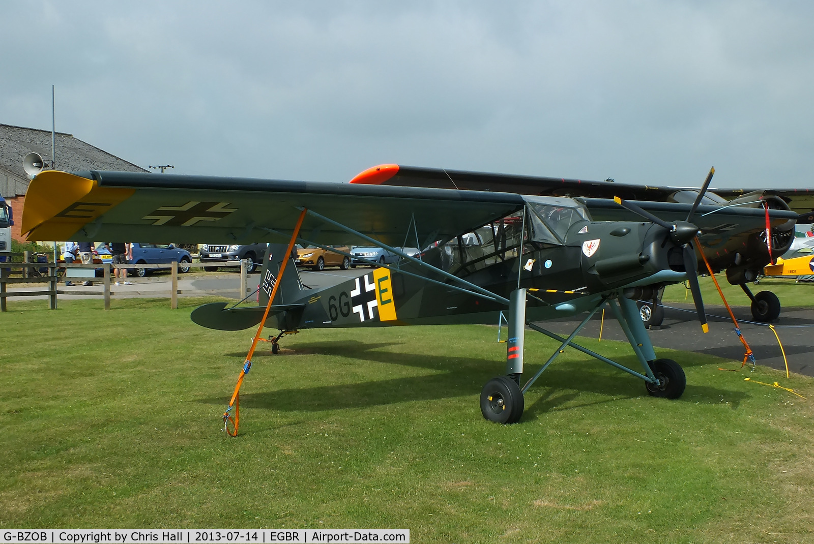 G-BZOB, 2004 Slepcev Storch C/N PFA 316-13592, at the Real Aeroplane Club's Wings & Wheels fly-in, Breighton