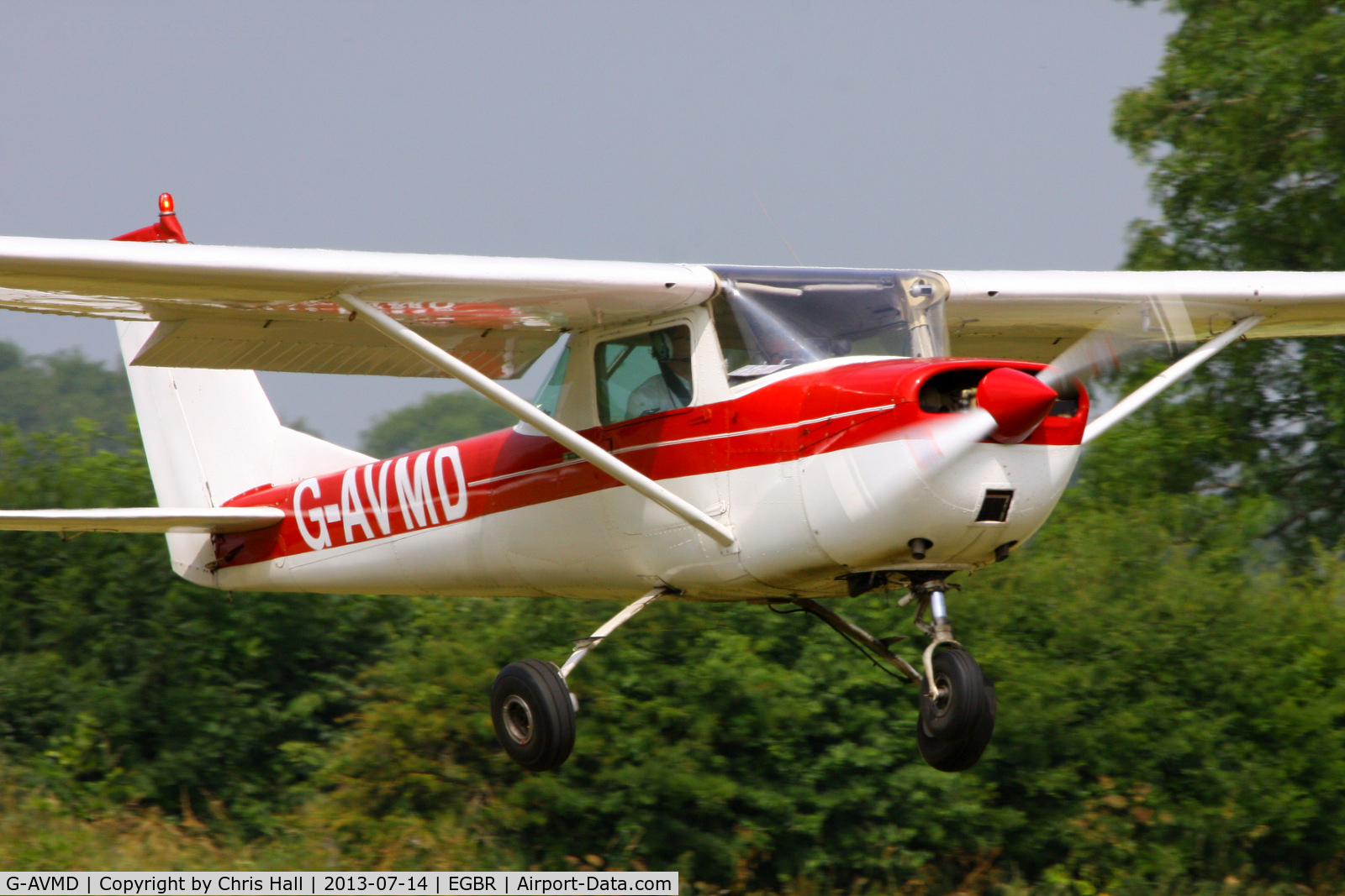 G-AVMD, 1966 Cessna 150G C/N 150-65504, at the Real Aeroplane Club's Wings & Wheels fly-in, Breighton