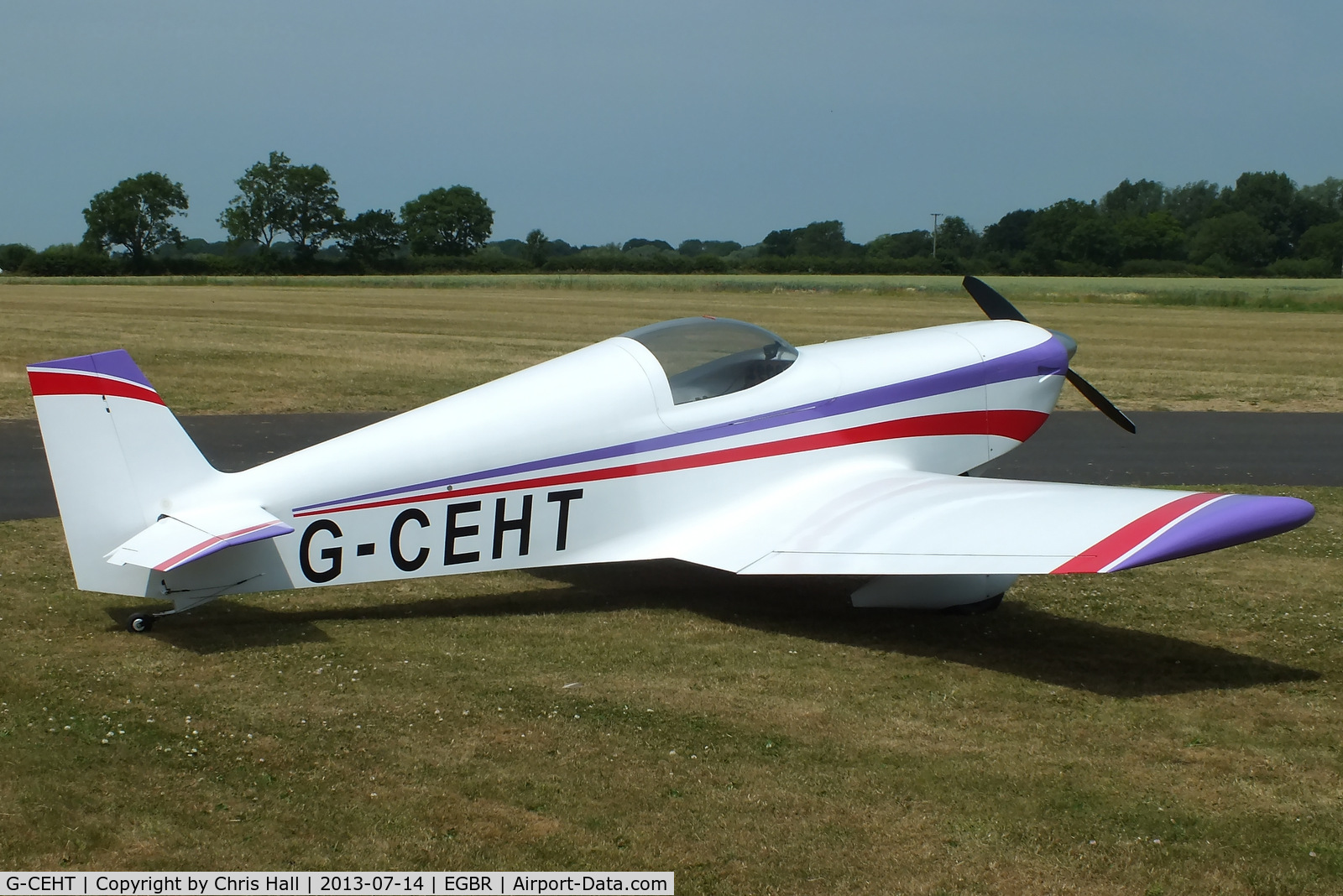 G-CEHT, 2006 Rand KR-2 C/N PFA 129-14288, at the Real Aeroplane Club's Wings & Wheels fly-in, Breighton