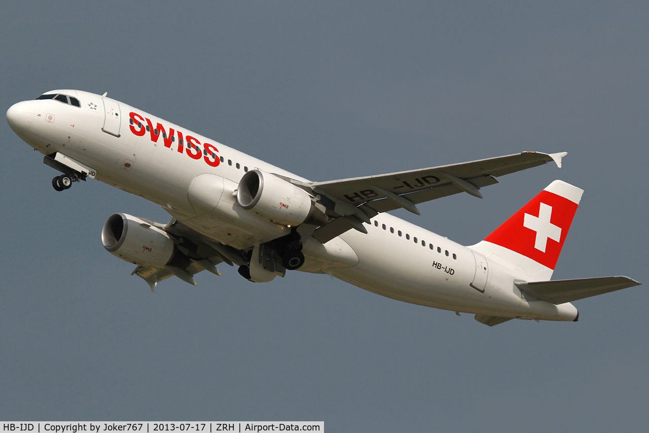 HB-IJD, 1995 Airbus A320-214 C/N 553, Swiss