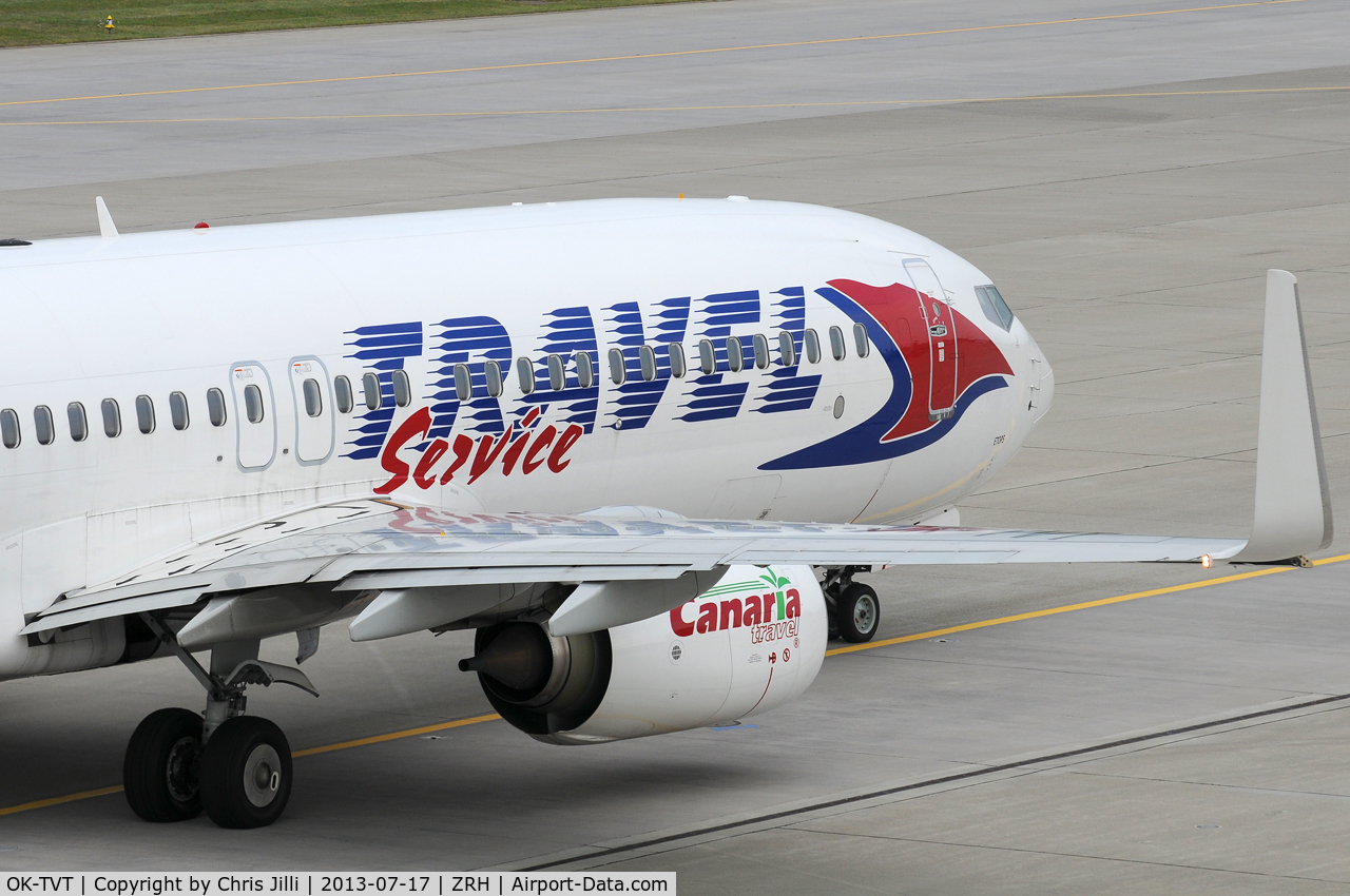 OK-TVT, 2012 Boeing 737-86N C/N 39394, Travel Service