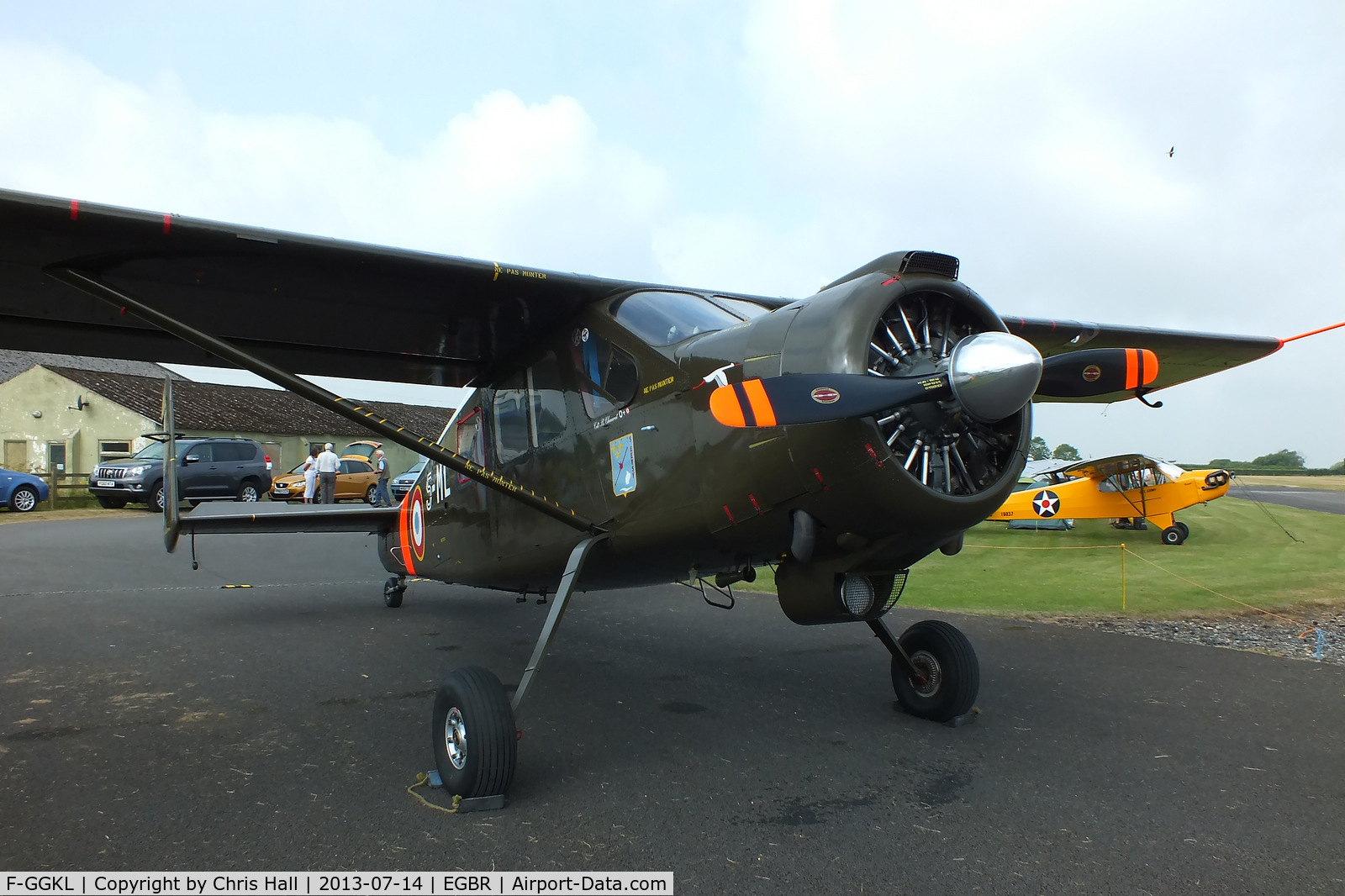 F-GGKL, 1960 Max Holste MH.1521M Broussard C/N 255, at the Real Aeroplane Club's Wings & Wheels fly-in, Breighton