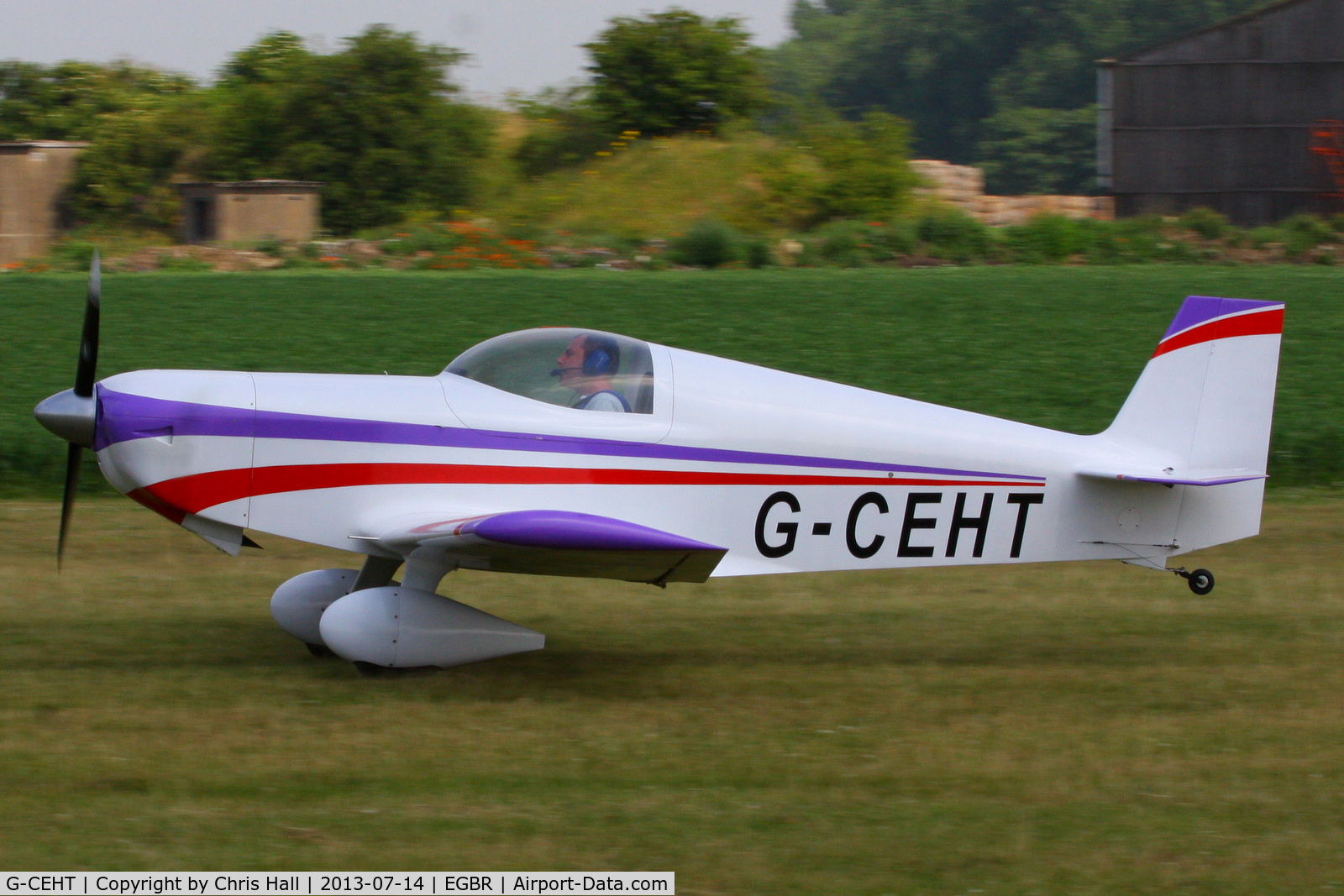 G-CEHT, 2006 Rand KR-2 C/N PFA 129-14288, at the Real Aeroplane Club's Wings & Wheels fly-in, Breighton