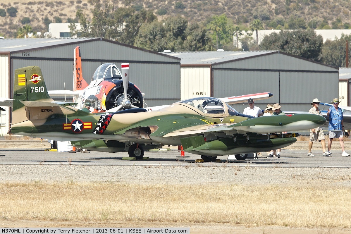 N370ML, Cessna A-37A Dragonfly C/N 40026, At 2013 Wings Over Gillespie Airshow in San Diego , California