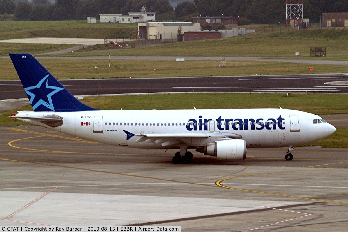 C-GFAT, 1990 Airbus A310-304 C/N 545, Airbus A310-304 [545] (Air Transat) Brussels~OO 15/08/2010