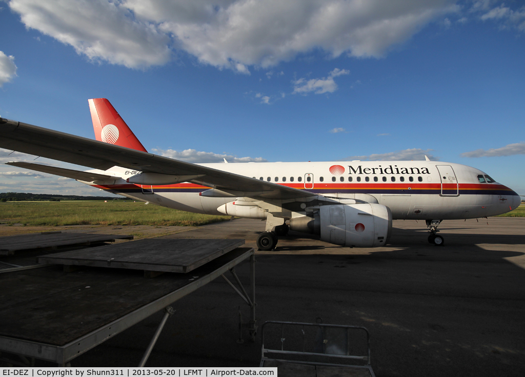 EI-DEZ, 2000 Airbus A319-112 C/N 1283, Stored at Latecoere Aeroservices facility... To be b/u