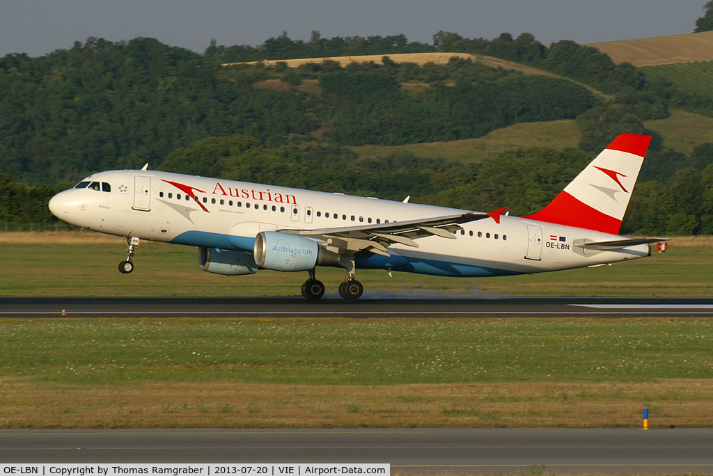 OE-LBN, 1997 Airbus A320-214 C/N 768, Austrian Airlines Airbus A320