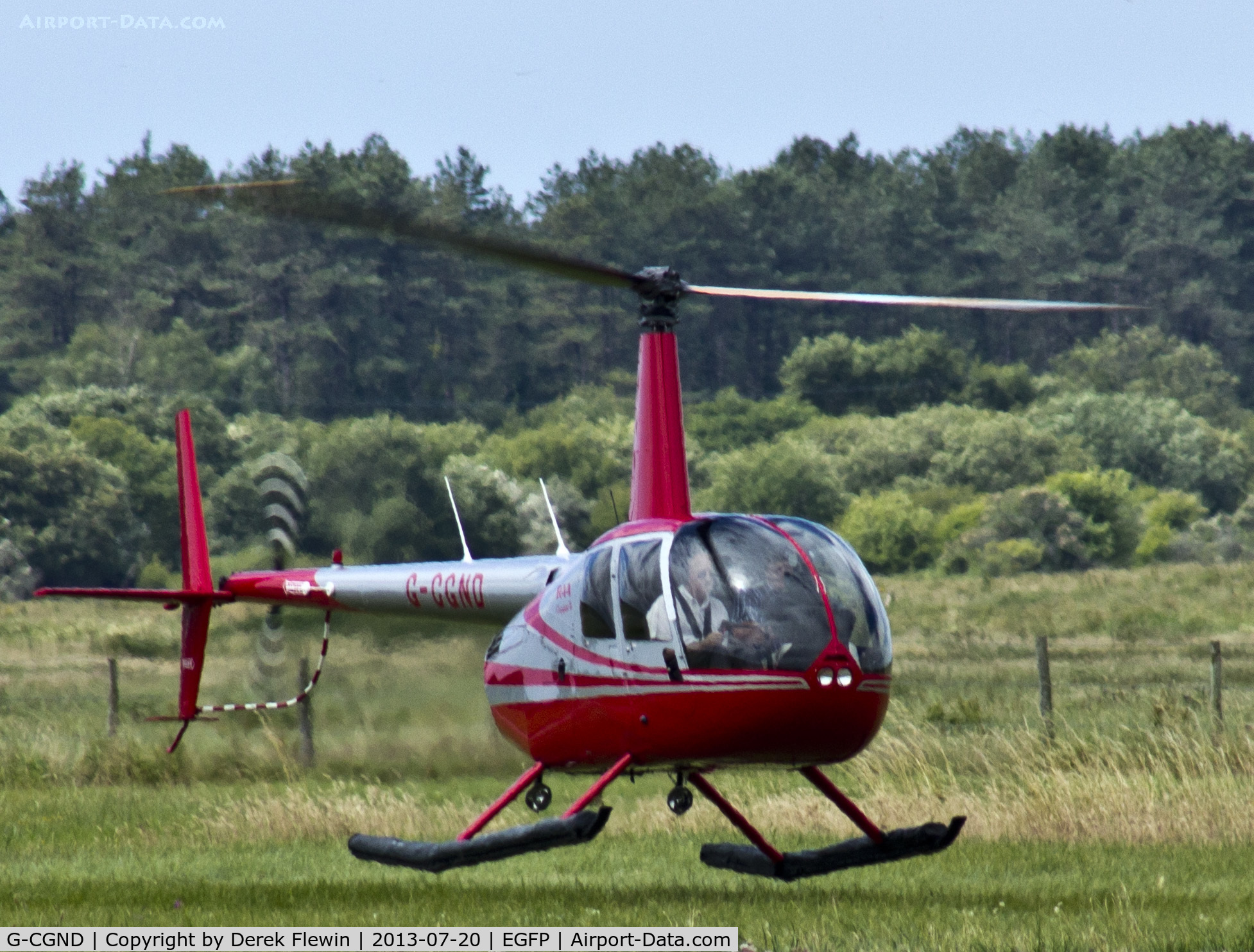 G-CGND, 2010 Robinson R44 Clipper II C/N 12729, Visting R44 Clipper II seen at EGFP.