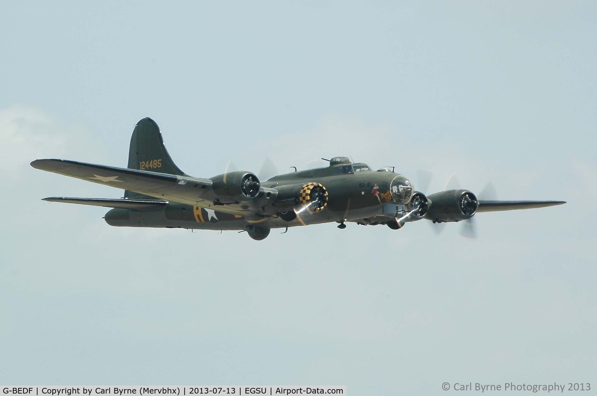 G-BEDF, 1944 Boeing B-17G Flying Fortress C/N 8693, Flying as part of the 