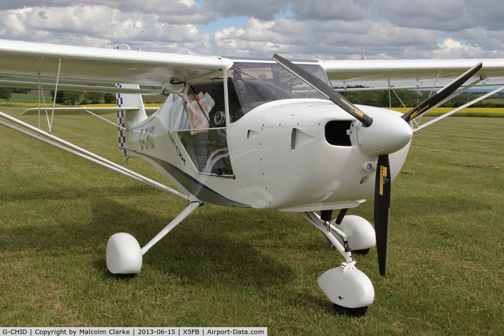 G-CHID, 2012 Aeropro Eurofox 912(1) C/N BMAA/HB/621, Aeropro Eurofox 912(1). Participant in Fly UK 2013. Fishburn Airfield, June 2013.