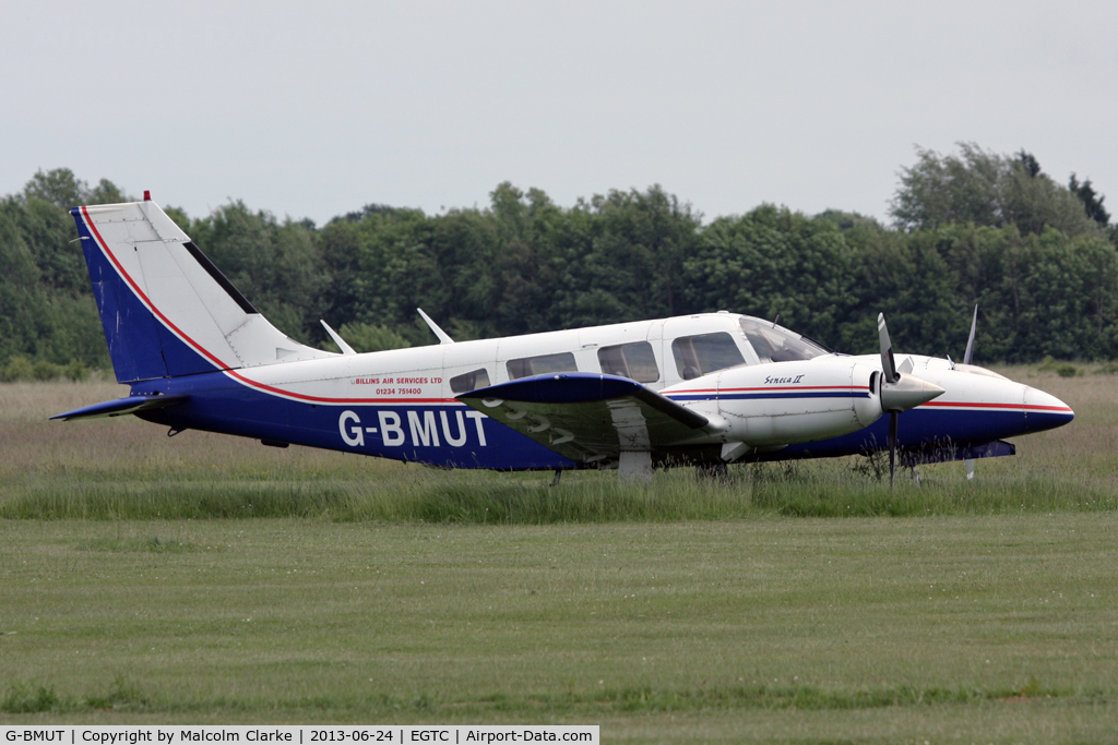 G-BMUT, 1975 Piper PA-34-200T Seneca II C/N 34-7570320, Piper PA-34-200T Senaca II. Cranfield Airport, June 2013,