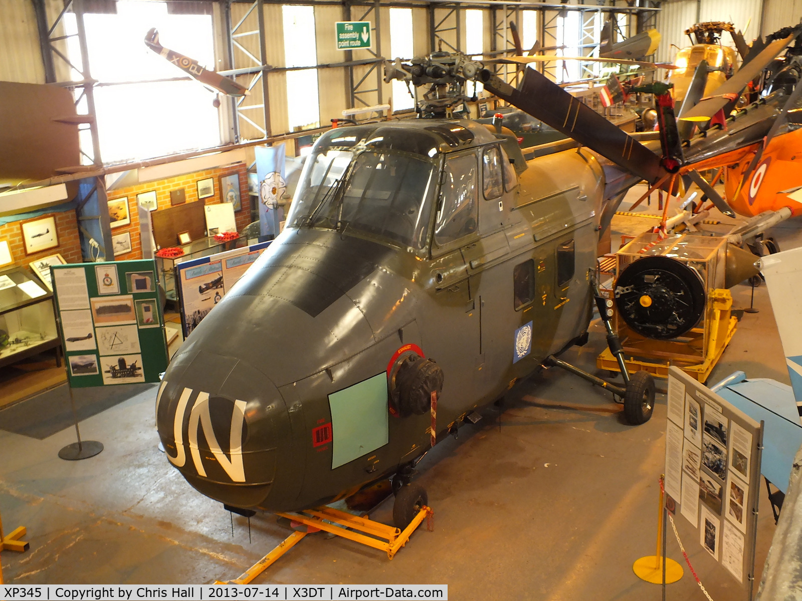 XP345, 1962 Westland Whirlwind HAR.10 C/N WA361, preserved at the South Yorkshire Aircraft Museum, AeroVenture, Doncaster