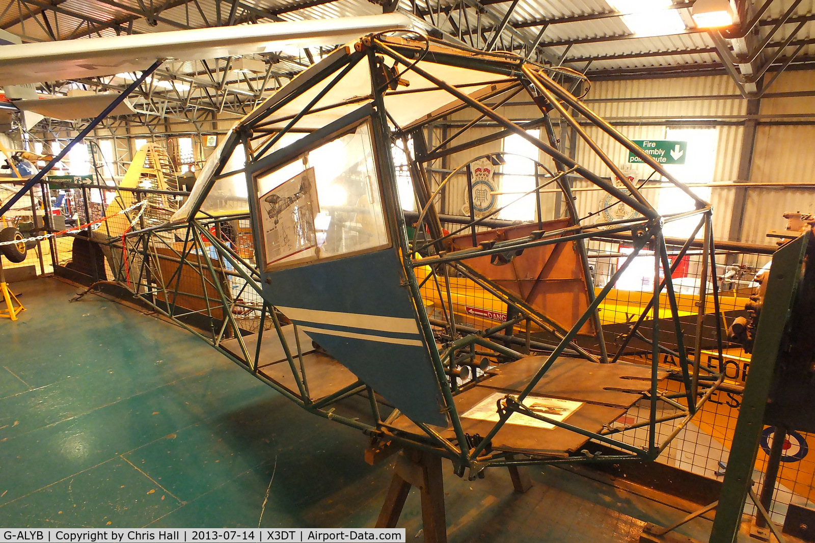 G-ALYB, 1944 Taylorcraft J Auster 5 C/N 1173, preserved at the South Yorkshire Aircraft Museum, AeroVenture, Doncaster